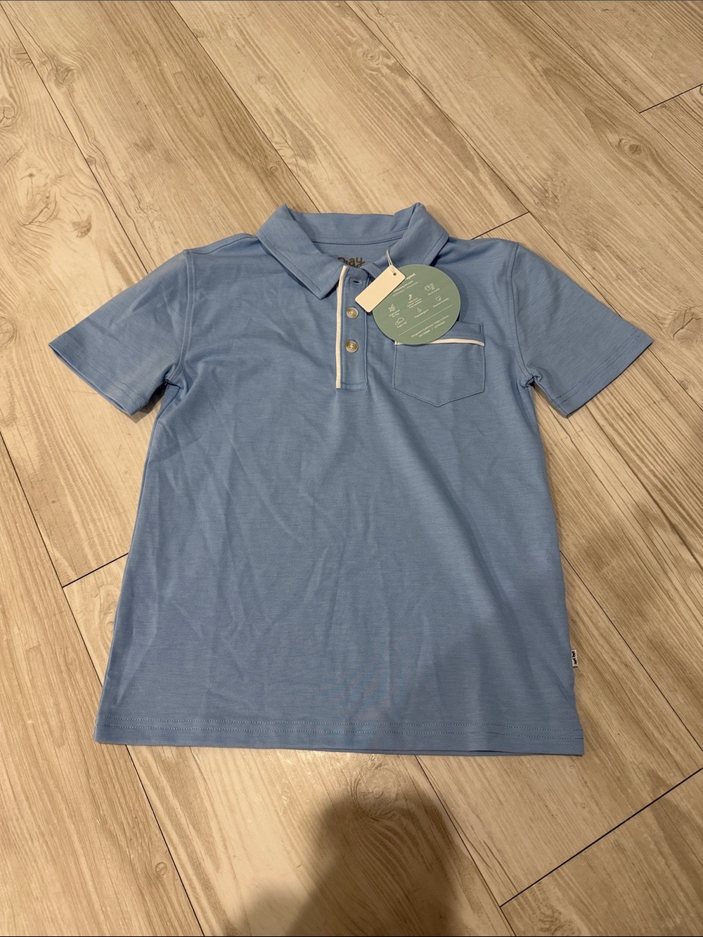 Boys little sleepies polo shirt